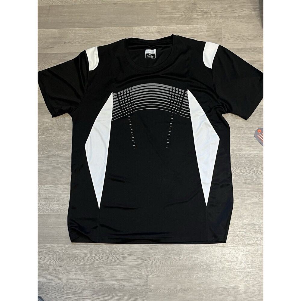 Men's Quick-Dry Sport Running Performance Gym Workout Two Tone T-shirt XL NWT